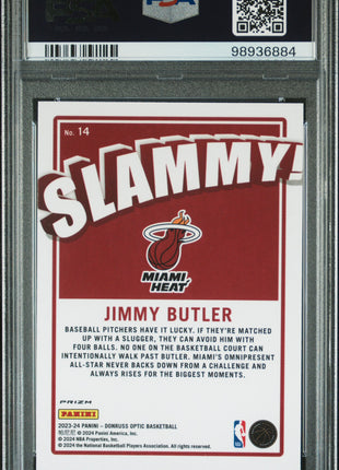 2023 Panini Donruss Optic Slammy! Jimmy Butler #14 PSA 9