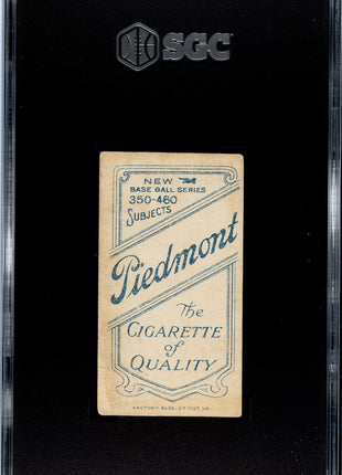 1911 Piedmont Cigarettes (T206) Tommy Leach Bending Over SGC 1