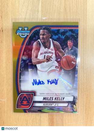 2024-25 Bowman U Miles Kelly Gold Auto /50 Auburn