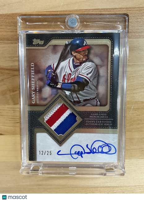 2025 Topps Flagship Gary Sheffield Patch Auto /25 Braves