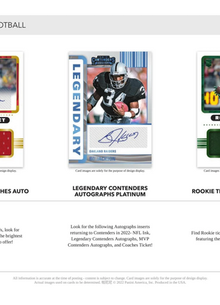 2022 Panini Contenders Football Blaster Box
