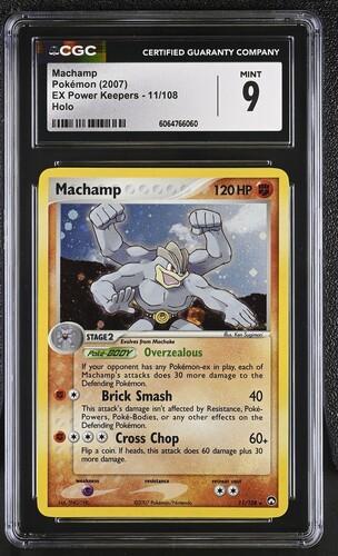 2007 Pokemon EX Power Keepers Machamp Holo CGC 9