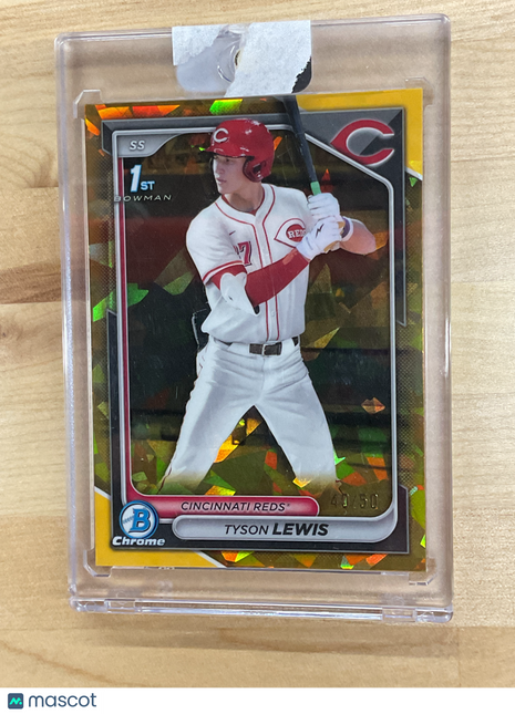 2024 Bowman Tyson Lewis Gold /50 Reds