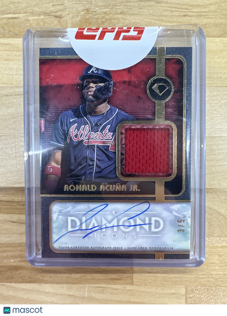 2022 Diamond Icons Ronald Acuna Jr. Patch Auto /5