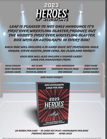2023 Leaf Heroes of Wrestling Blaster Box