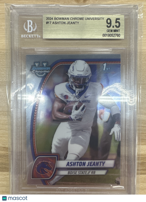 2024  Bowman U Chrome 1st Ashton Jeanty Rookie  #17 RC BGS 9.5