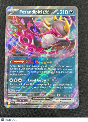 2023 Pokémon TCG Fezandipiti ex #038/064