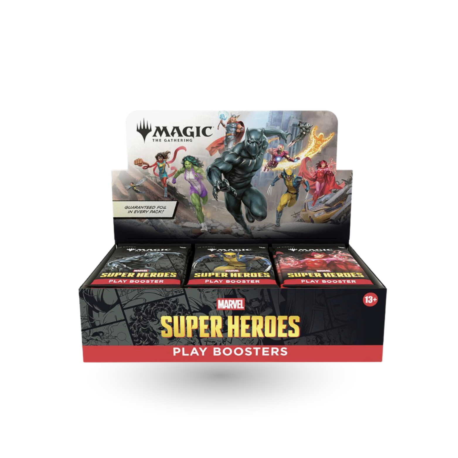 Magic The Gathering: Marvel Super Heroes Play Booster Display