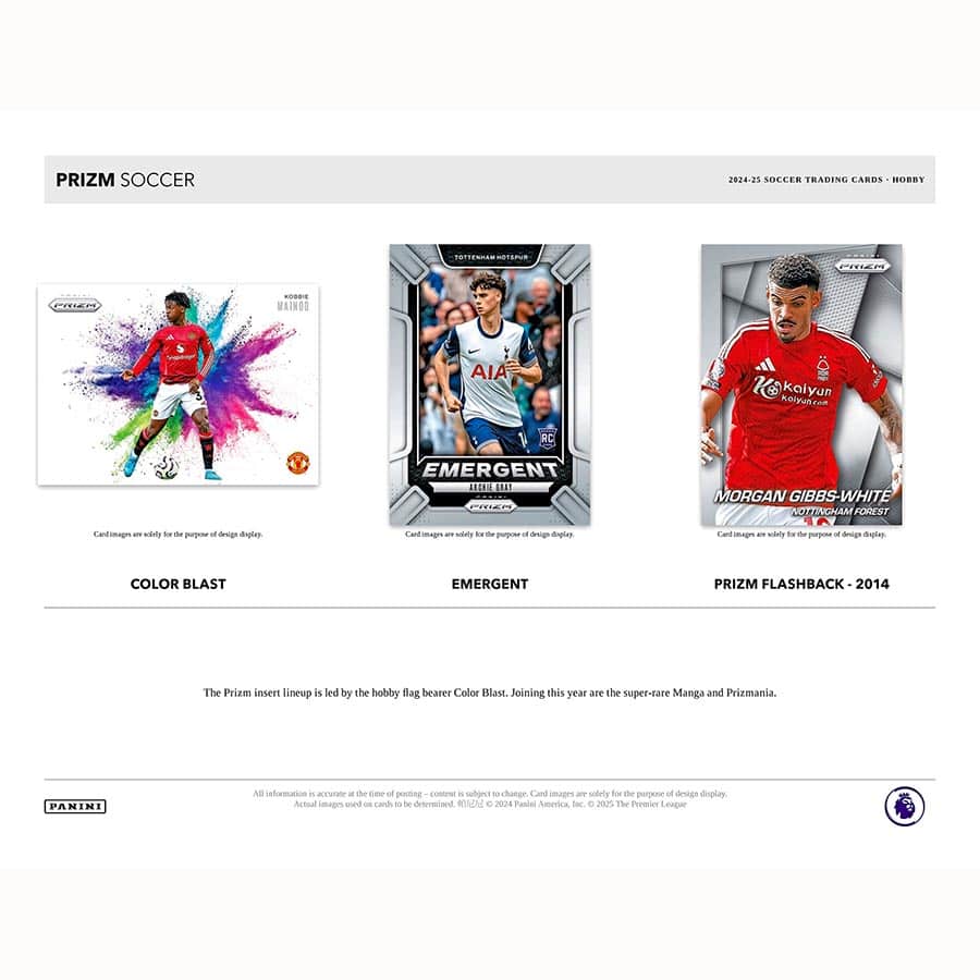 24/25 PANINI PRIZM PREMIER LEAGUE EPL SOCCER HOBBY BOXSOCCER