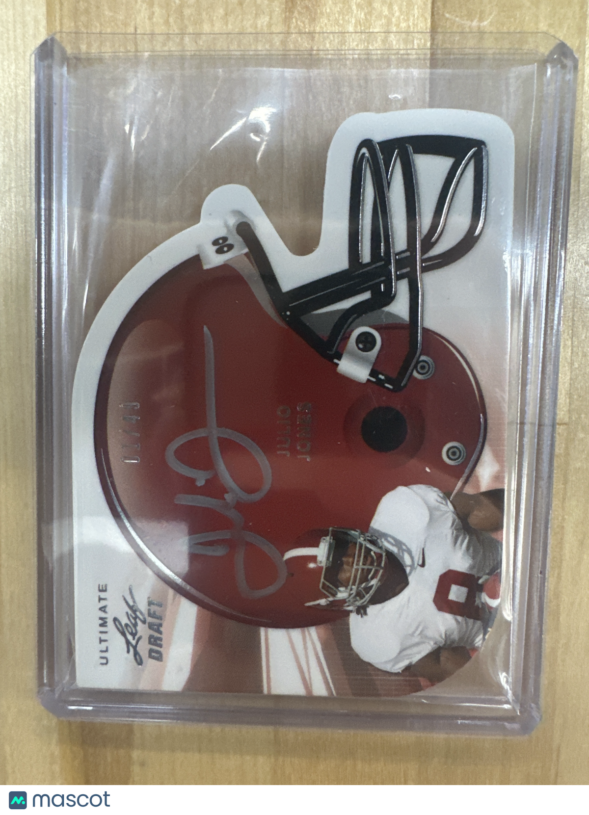 2011 Leaf Ultimate Julio Jones Helment Auto /49