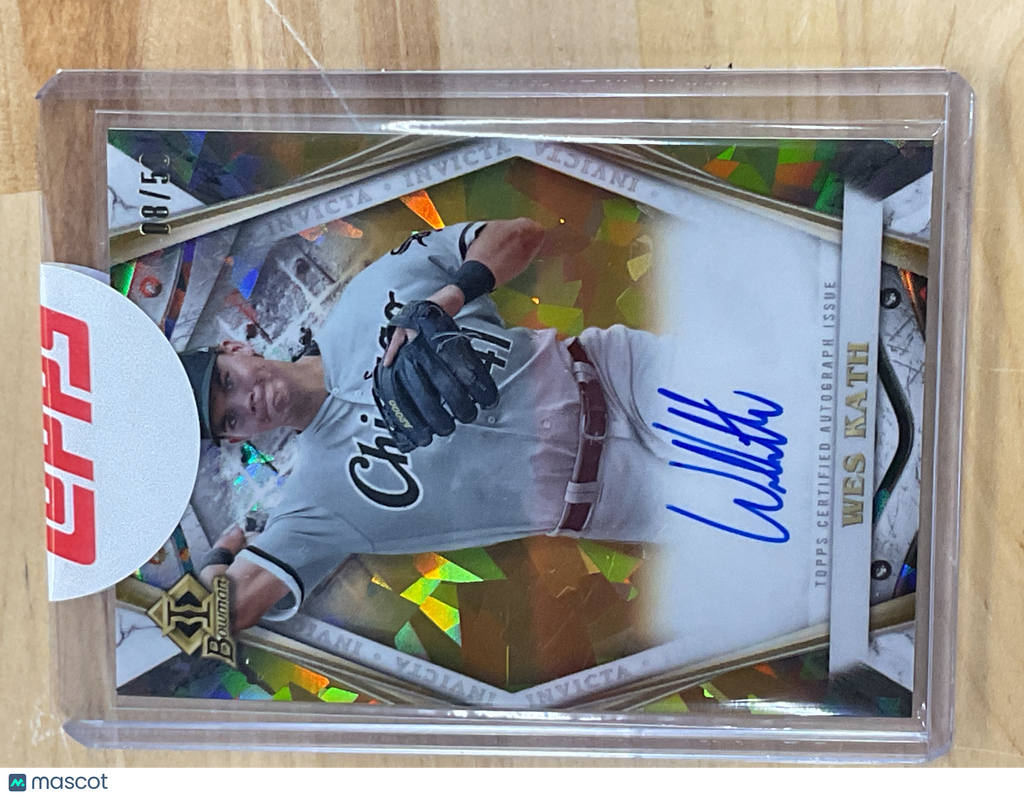2022 Bowman Sapphire Wes Kath Gold Auto /50