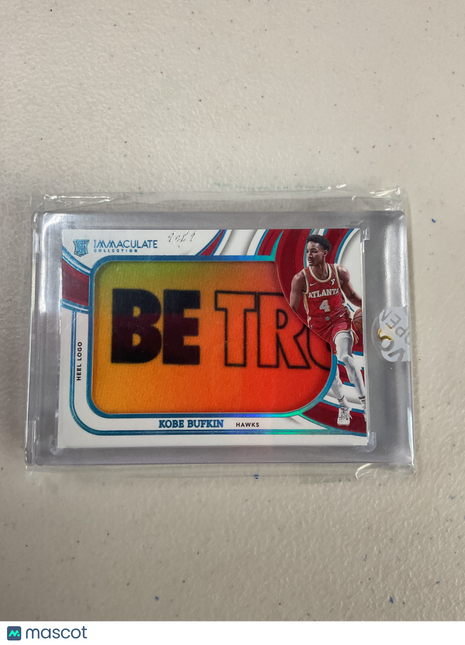 2023-24 Immaculate Kobe Bufkin Patch 1/1 Heel Logo