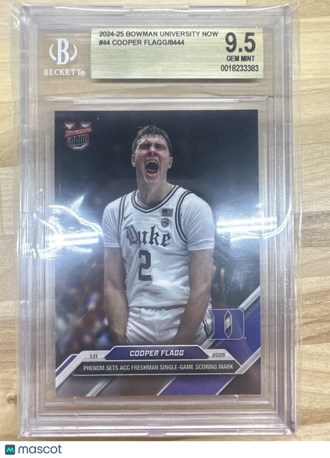 2024-25 Bowman U Now - Cooper Flagg #44 BGS 9.5
