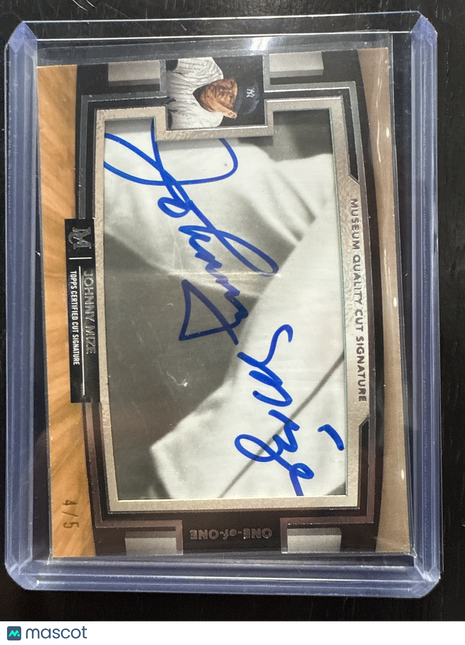 2024 Topps Museum Johnny Mize Cut Auto /5 1/1