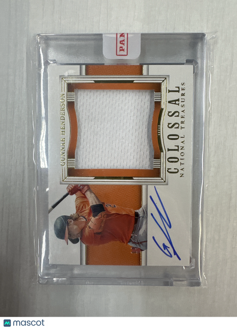 2024 National Treasures Gunnar Henderson Patch Auto Colossall /49