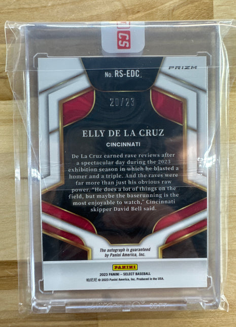 2023 Panini Select Elly De La Cruz Ice Auto /23