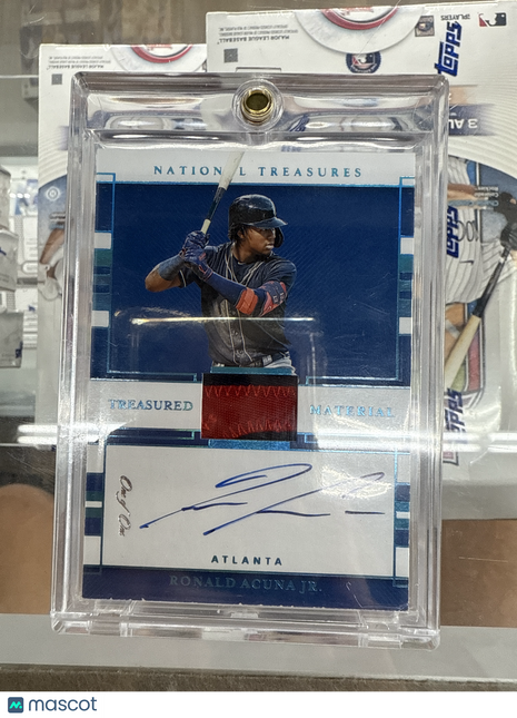 2020 National Treasures Ronald Acuna Jr. Patch Auto 1/1 Braves