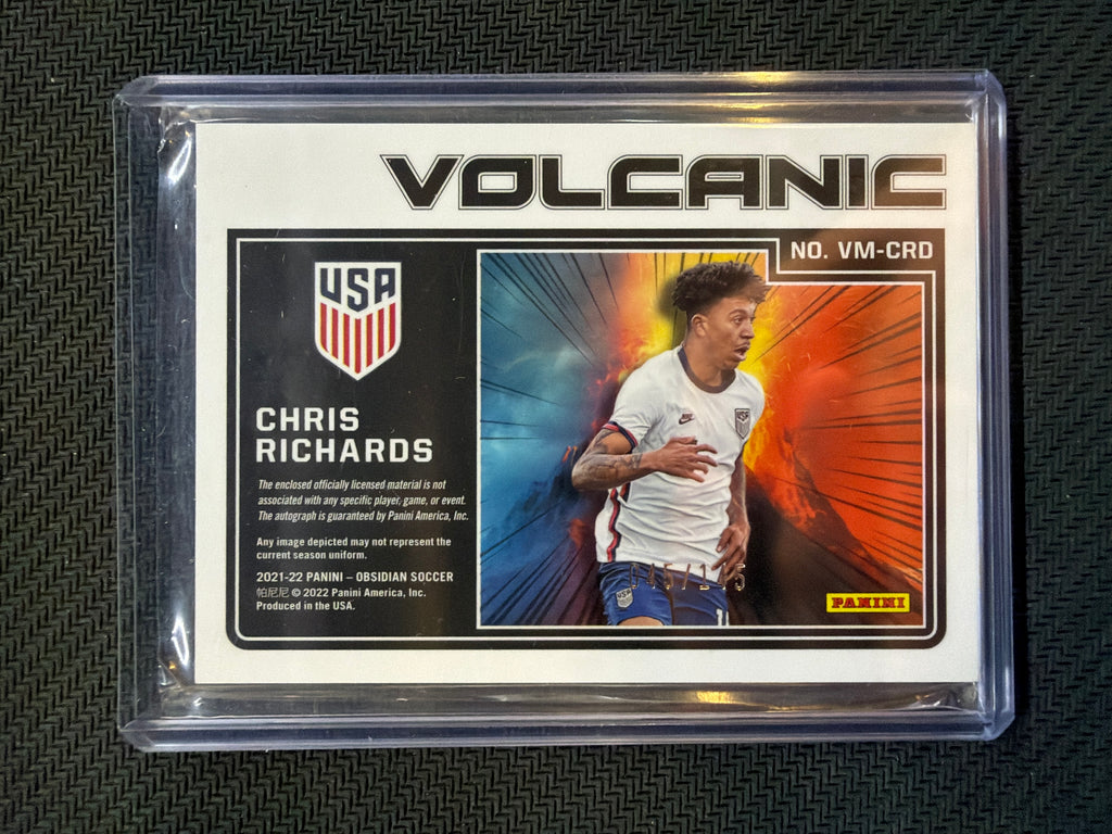 2021 Panini Obsidian Chris Richards Volcanic Patch Auto /145