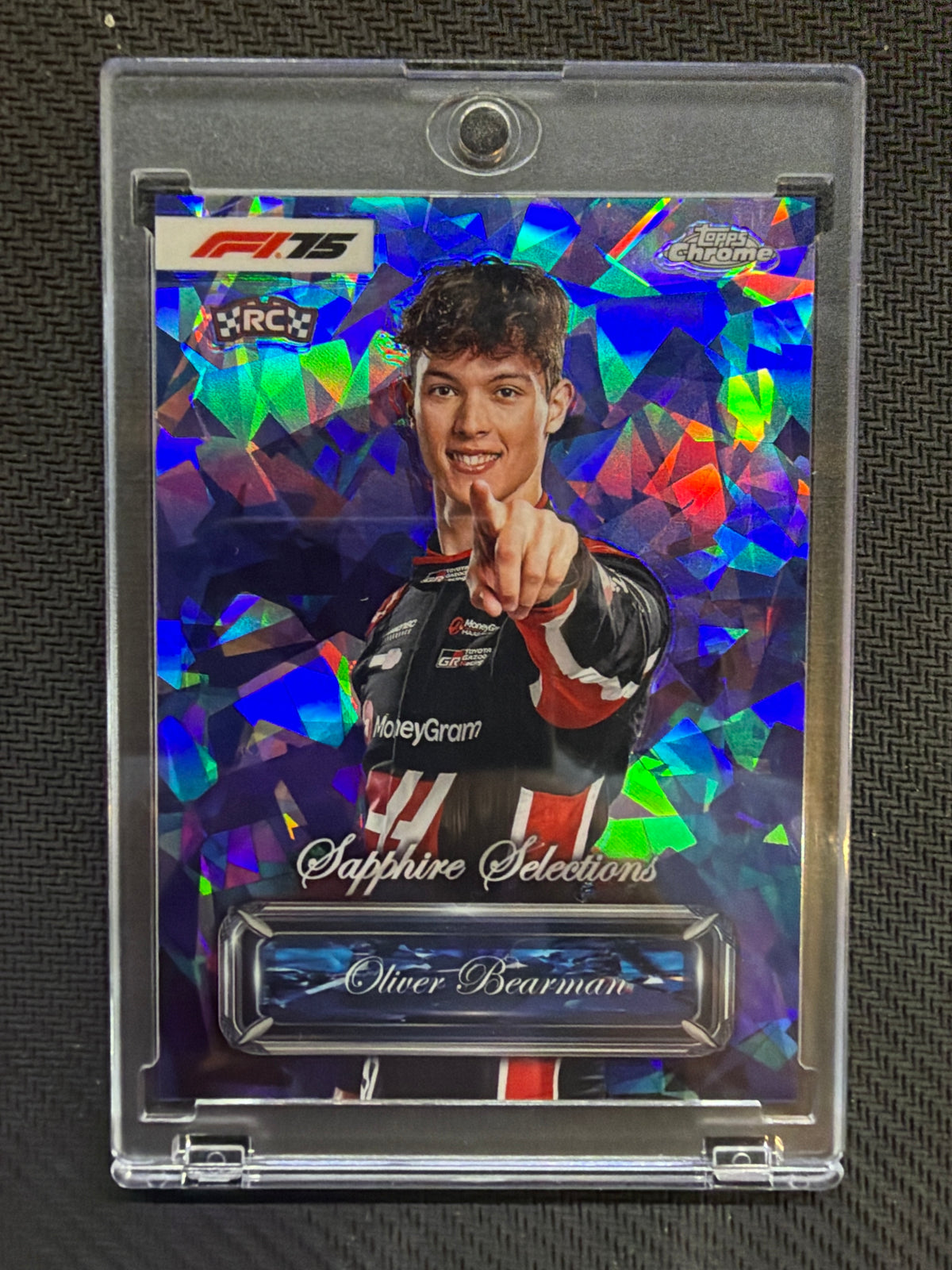 2025 Topps Chrome Sapphire Oliver Bearman Sapphire Selections #SS-7