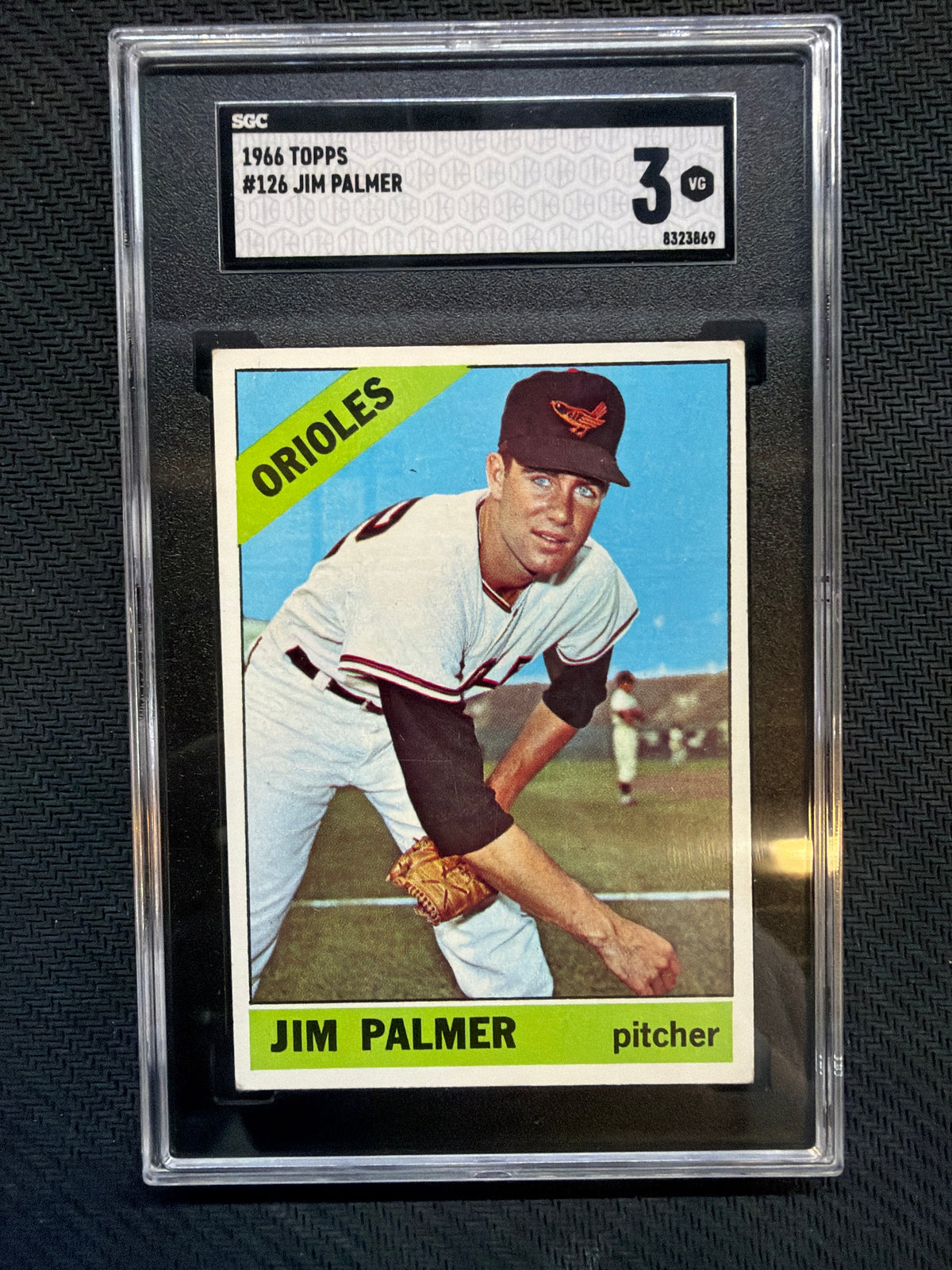 1966 Topps Jim Palmer #126 SGC 3 Orioles