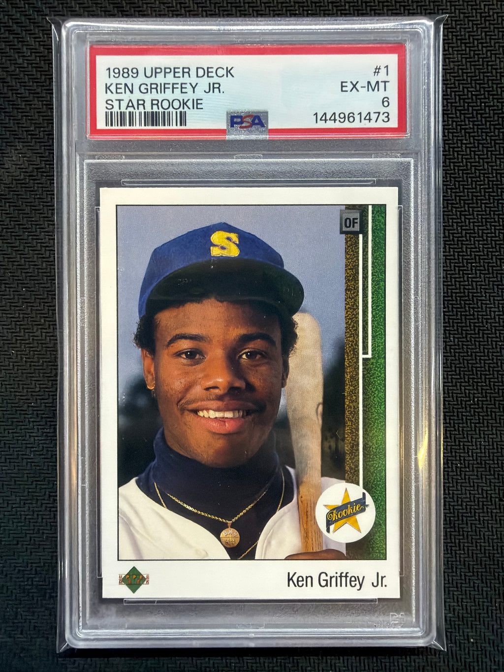 1989 Upper Deck Ken Griffey Jr Star Rookie #1 PSA 6 Mariners