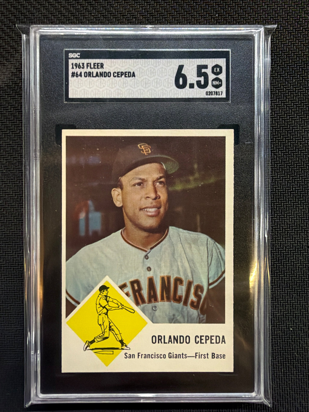 1963 Fleer Orlando Cepeda #64 SGC 6.5 Giants
