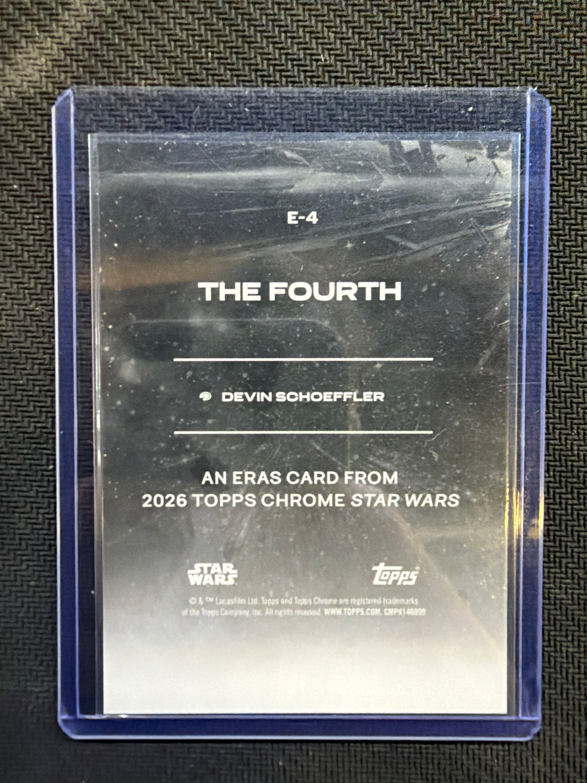 2026 Topps Chrome Star Wars The Fourth #E-4 SSP Eras Insert