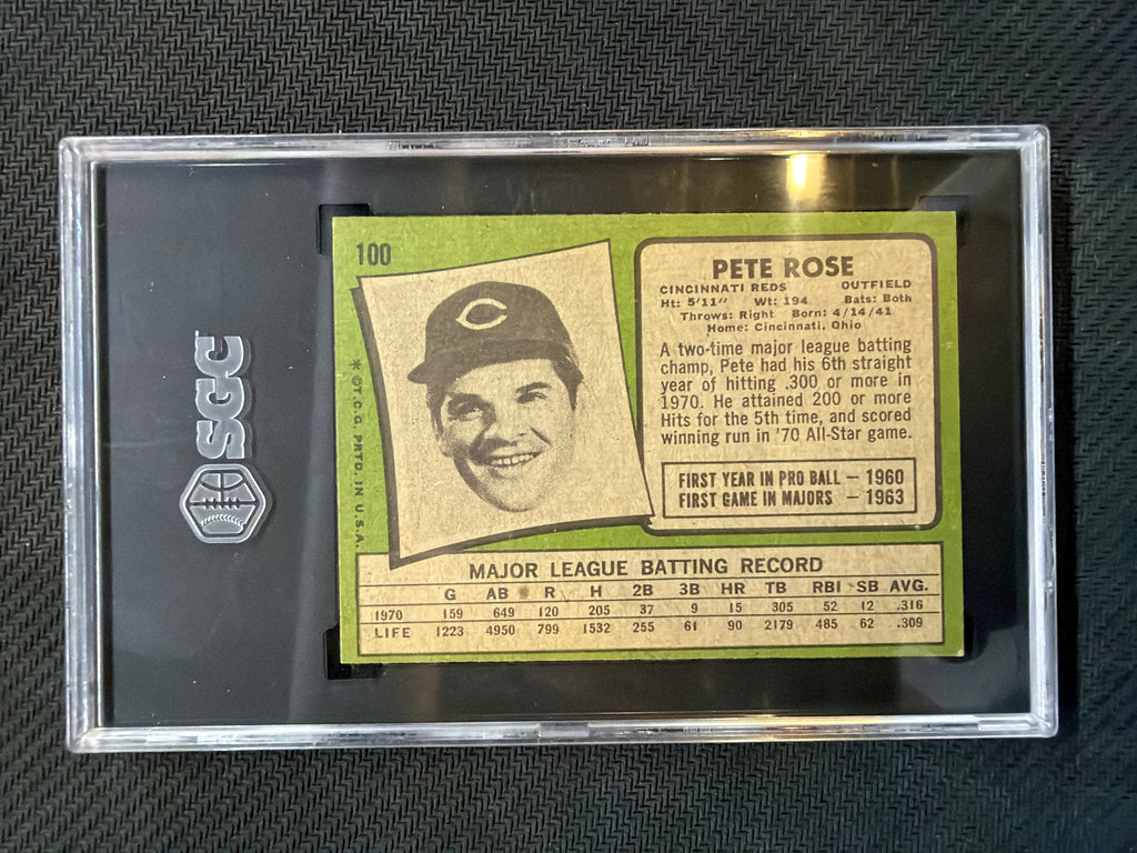 1971 Topps Pete Rose #100 SGC 4 Reds