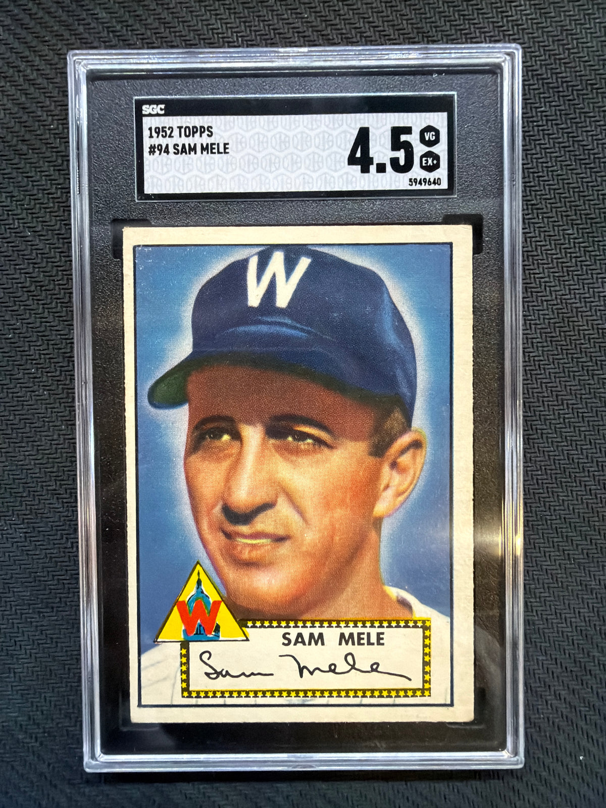 1952 Topps Sam Mele #94 SGC 4.5