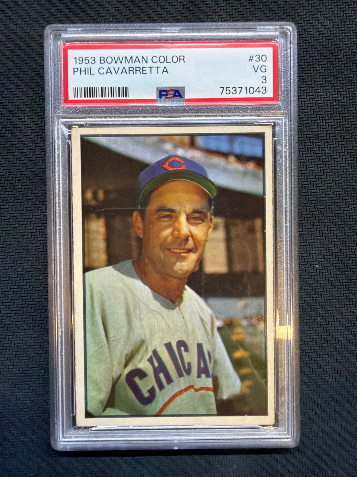 1953 Bowman Color Phil Cavarretta #30 PSA 3