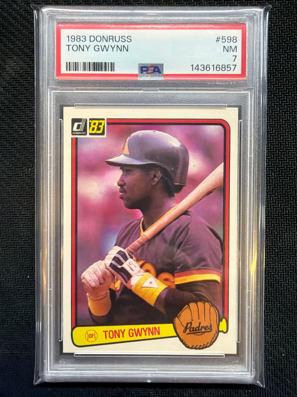1983 Donruss Tony Gwynn #598 PSA 7 Padres