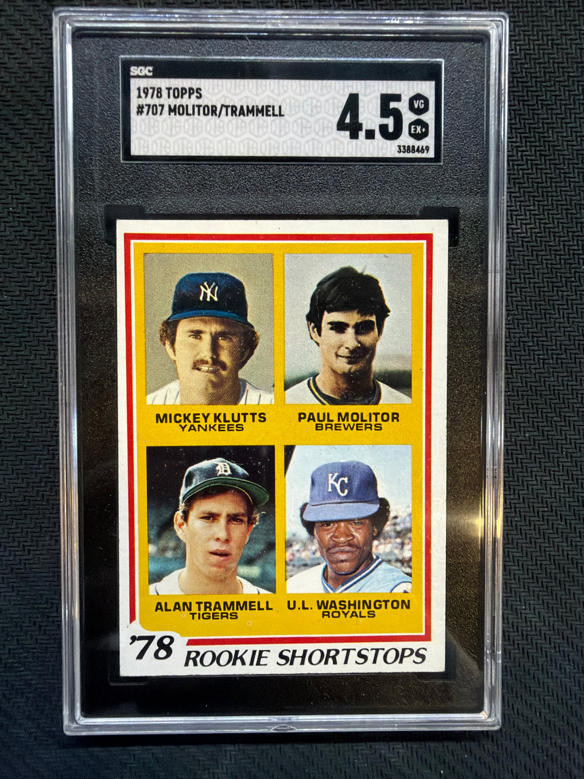 1978 Topps Molitor/Trammell #707 SGC 4.5