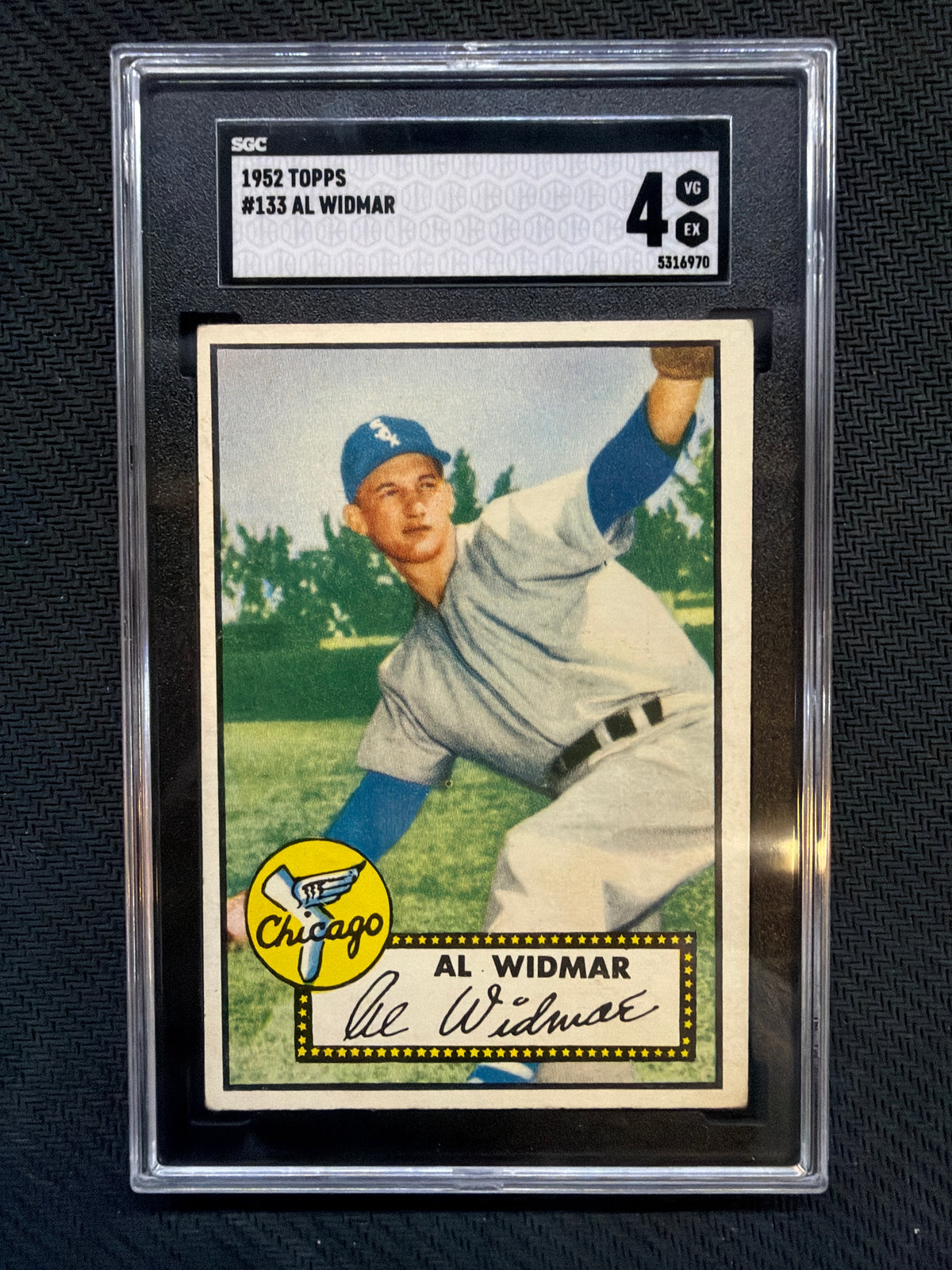 1952 Topps Al Widmar #133 SGC 4