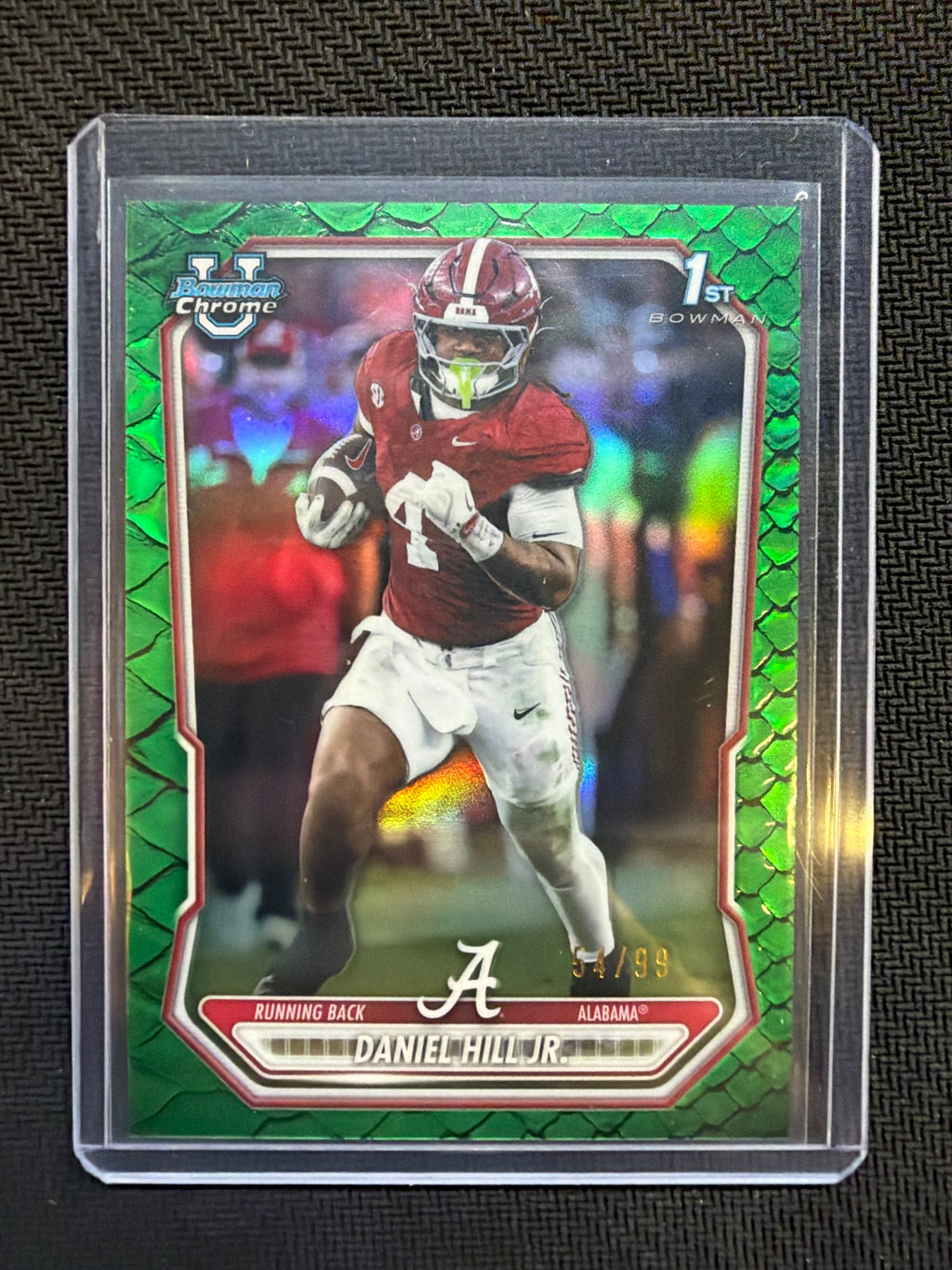 2026 Bowman Chrome Daniel Hill Green Reptillian /99 Alabama
