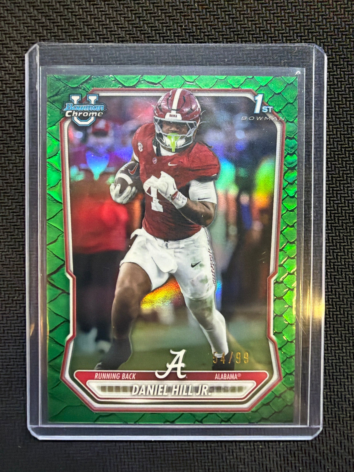 2026 Bowman Chrome Daniel Hill Green Reptillian /99 Alabama