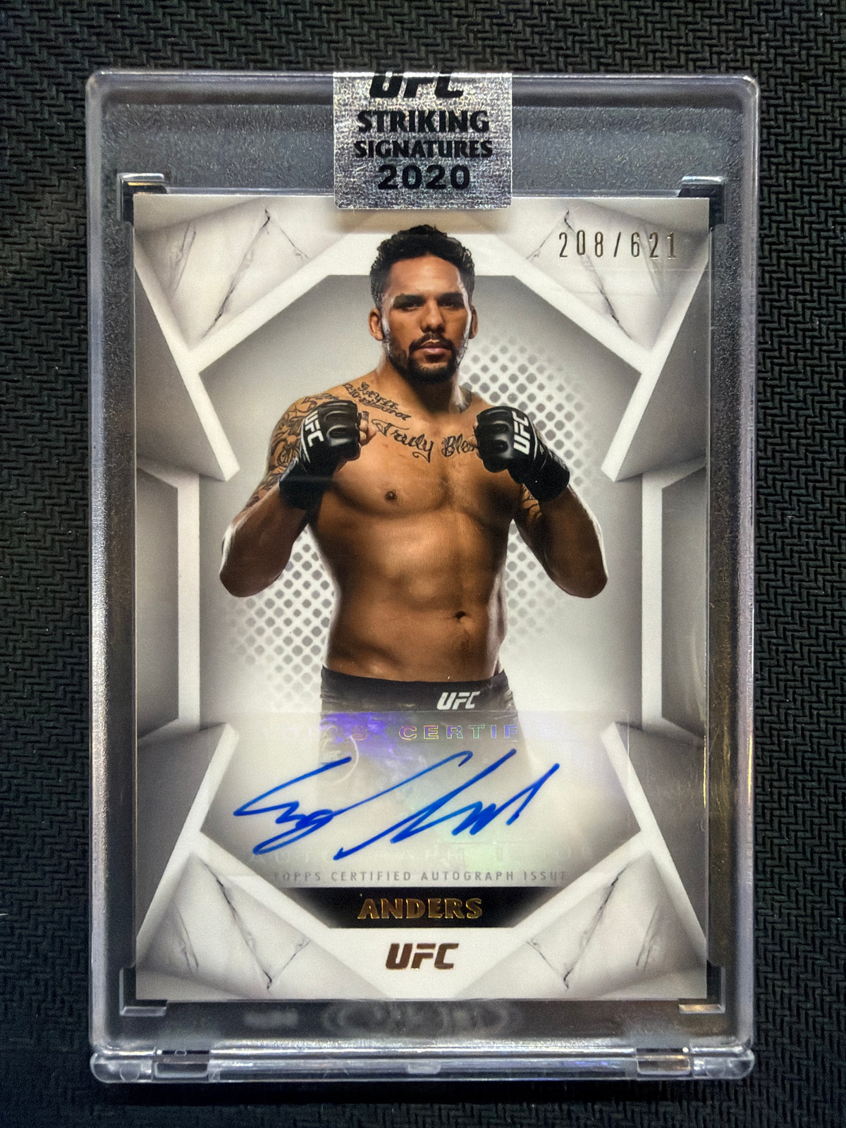 2020 Topps UFC Striking Signature Eryk Anders #STS-EA /621