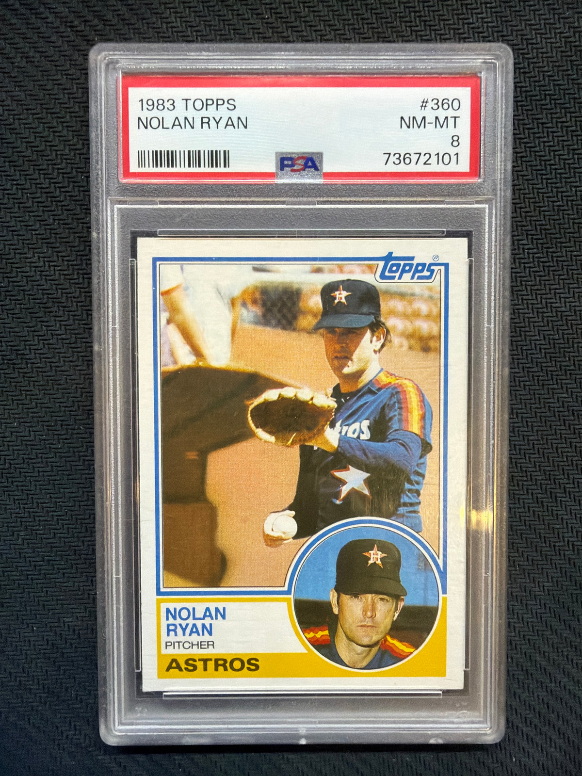 1983 Topps Nolan Ryan #360 PSA 8 Astros