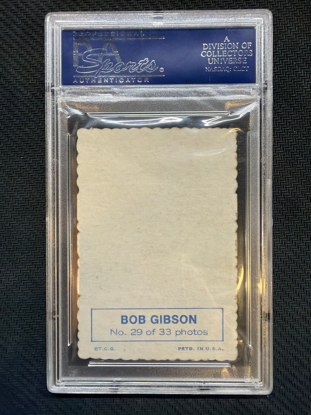 1969 Topps Deckle Edge Bob Gibson #29 PSA 6