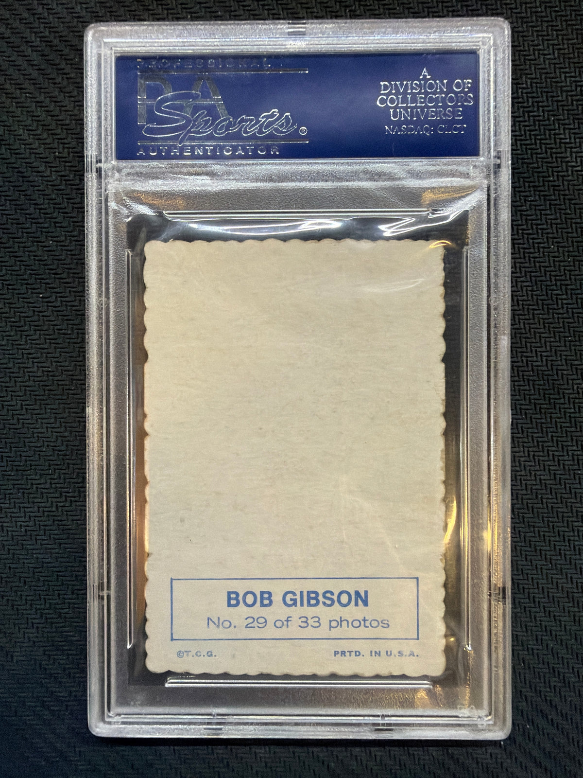 1969 Topps Deckle Edge Bob Gibson #29 PSA 6