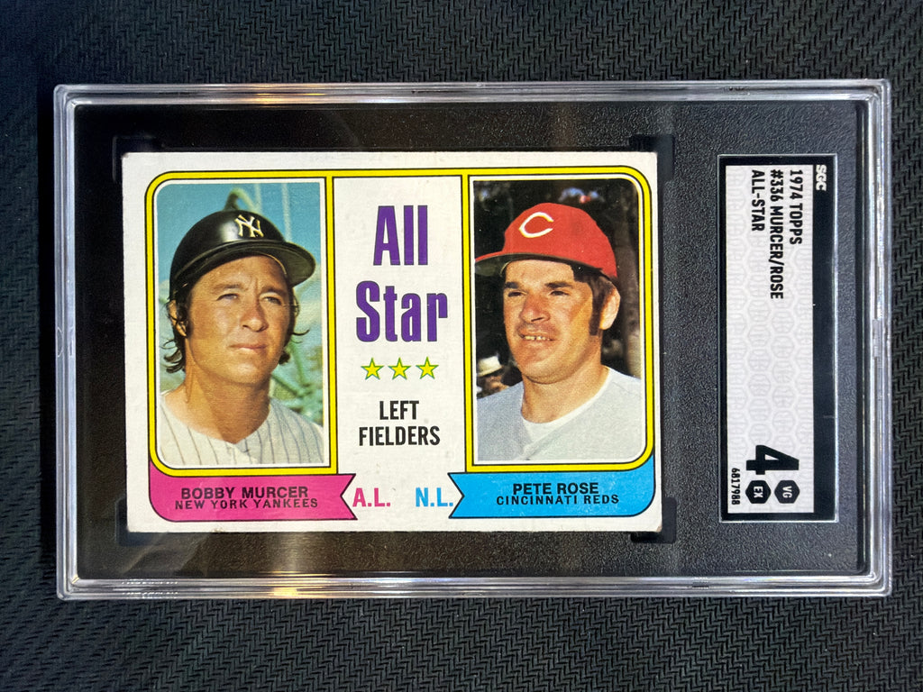 1974 Topps Murcer/Rose All Star #336 SGC 4