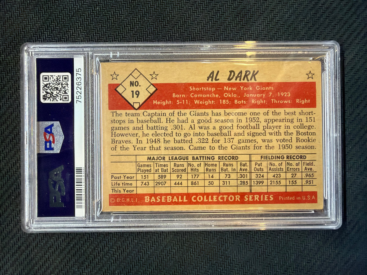 1953 Bowman Color Al Dark #19 PSA 3