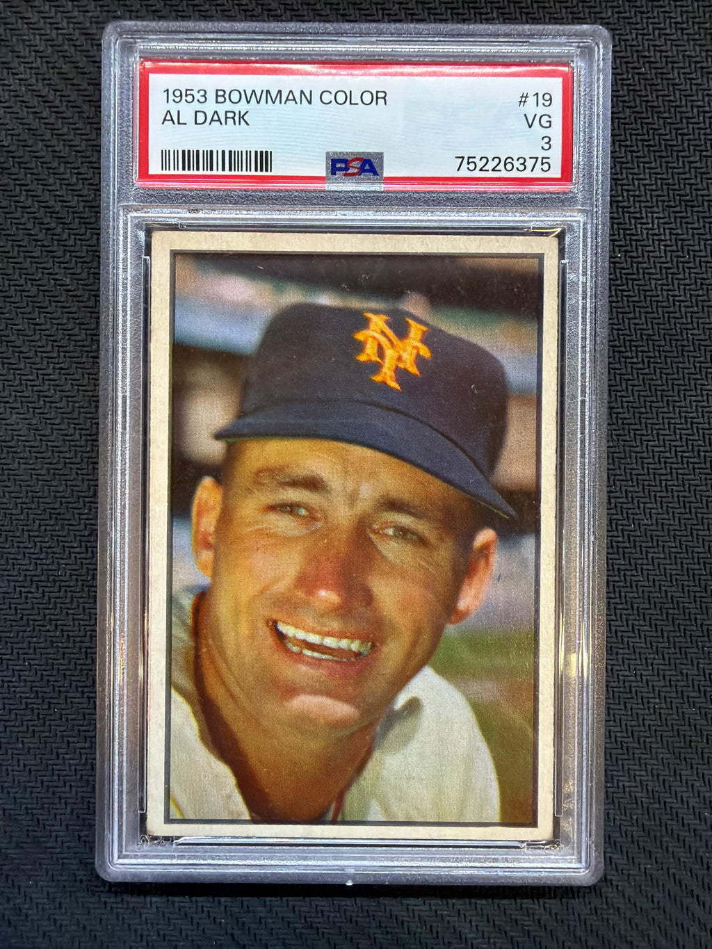 1953 Bowman Color Al Dark #19 PSA 3