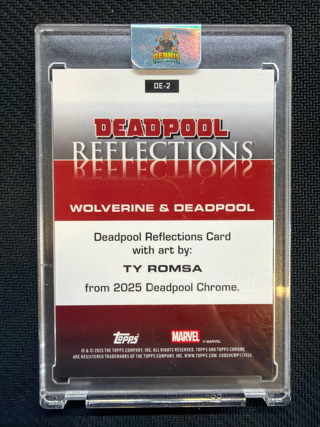 2025 Topps Chrome Marvel Deadpool & Wolverine Reflections Case Hit #DE-2