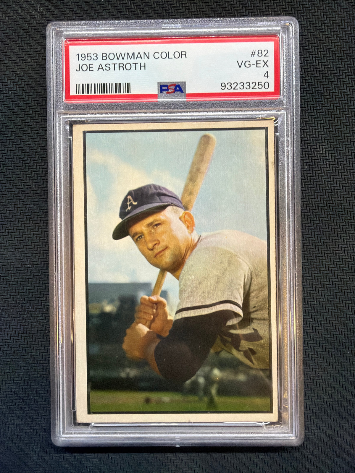 1953 Bowman Color Joe Astroth #82 PSA 4