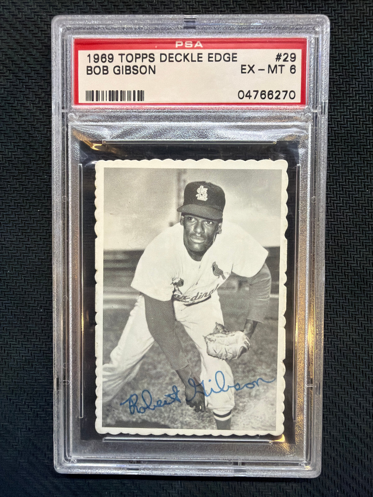 1969 Topps Deckle Edge Bob Gibson #29 PSA 6