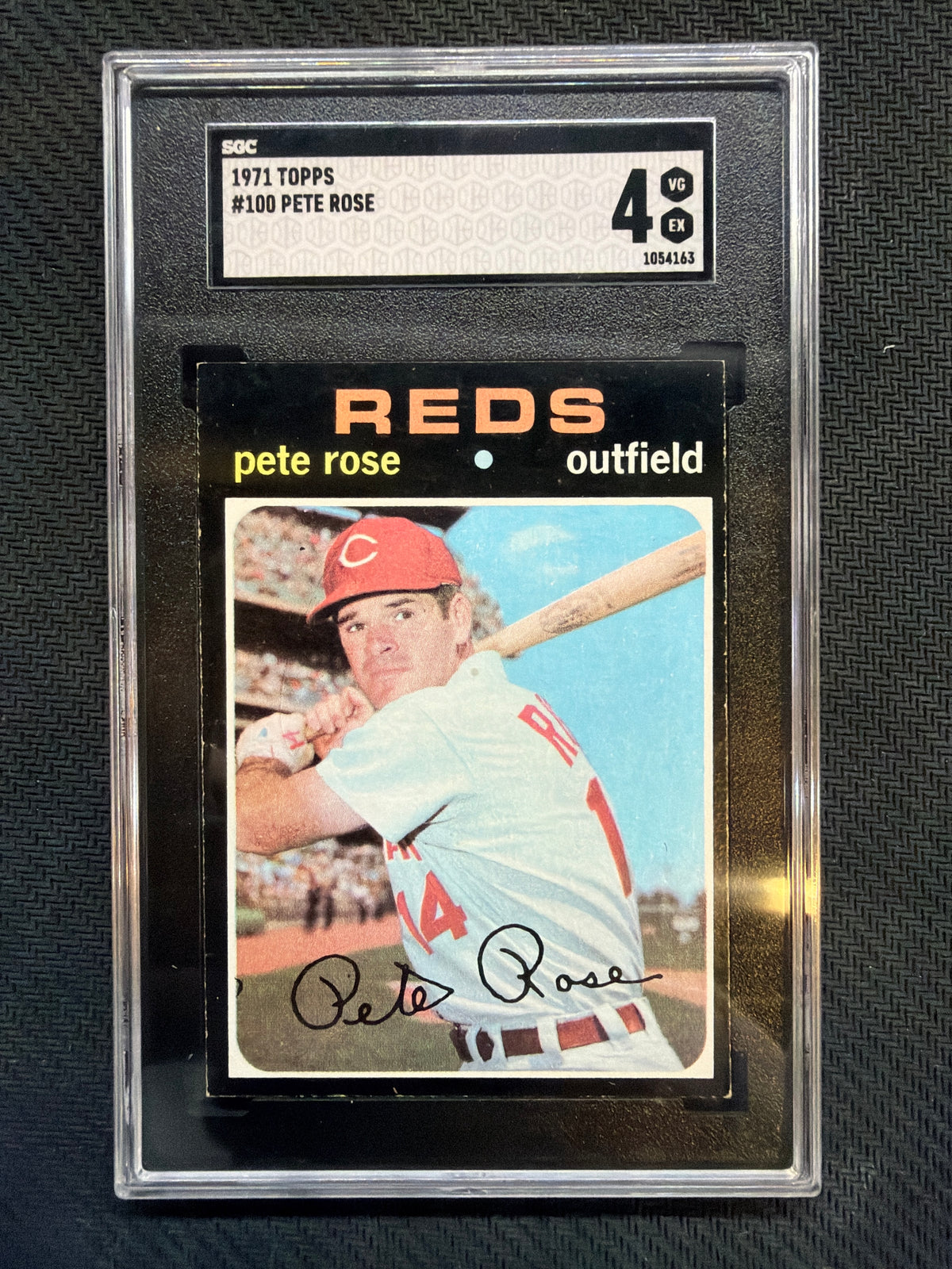 1971 Topps Pete Rose #100 SGC 4 Reds
