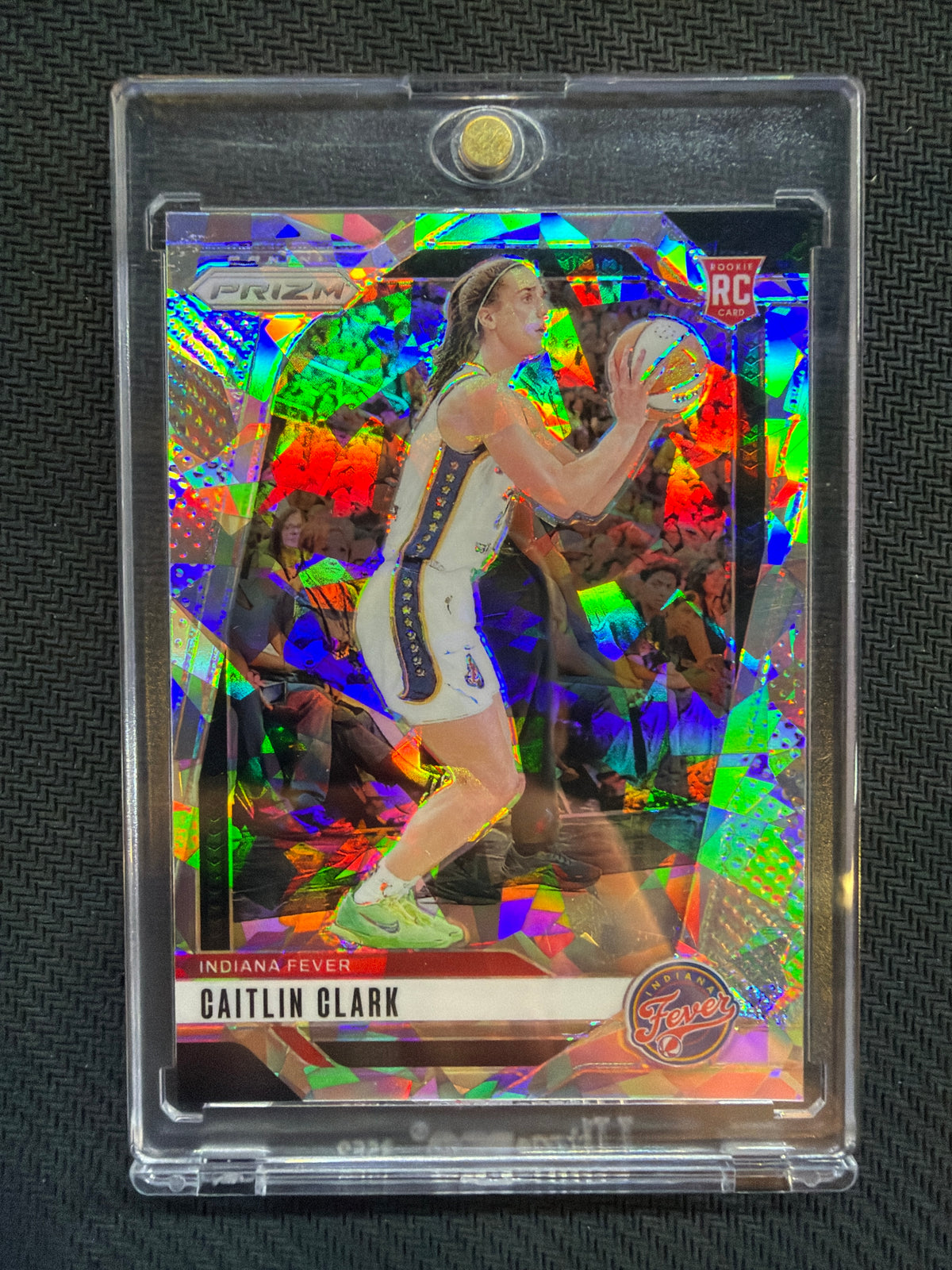 2024 Panini Prizm Caitlin Clark Ice #22 Rookie Fever