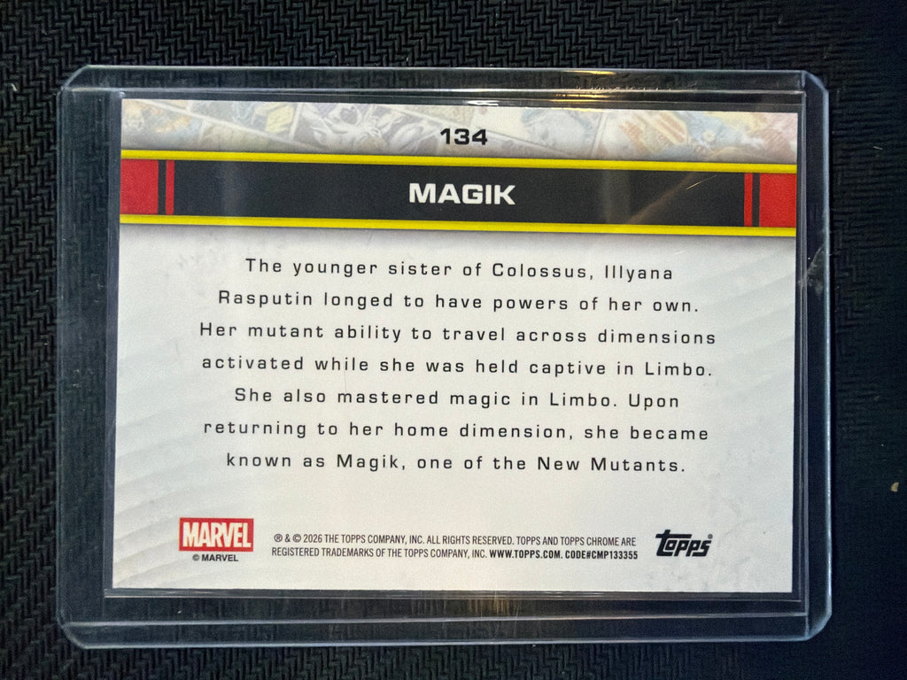 2026 Topps Chrome Marvel Magik Human Torch Refractor /39 #134