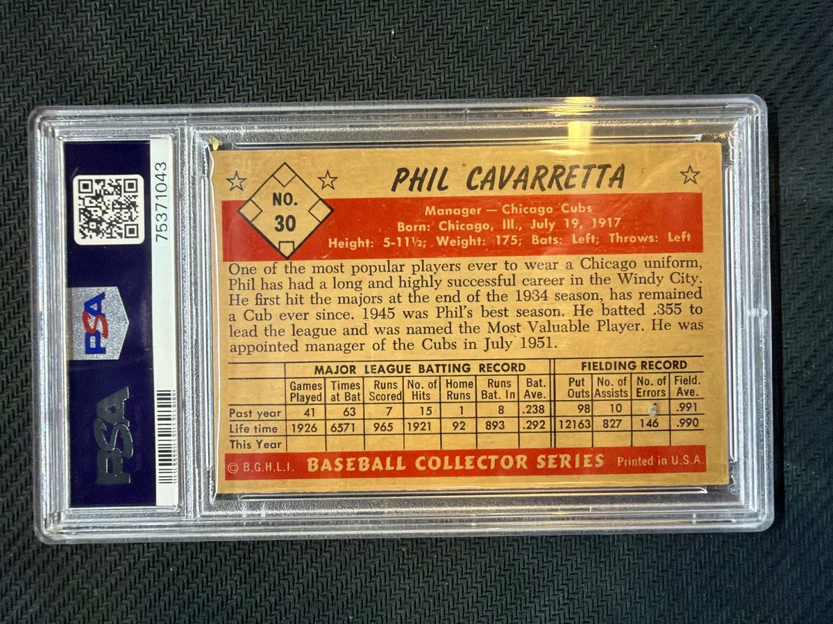 1953 Bowman Color Phil Cavarretta #30 PSA 3