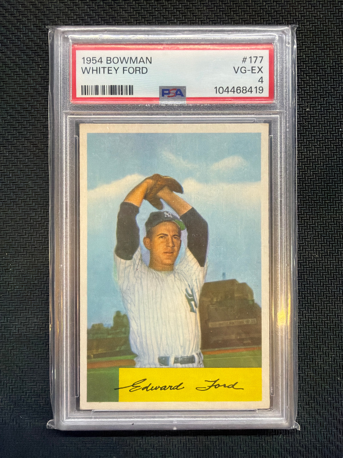 1954 Bowman Whitey Ford #177 PSA 4 Yankees